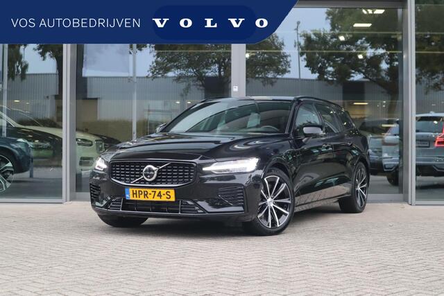 Volvo V60 2.0 T6 Plug-in hybrid AWD Plus Dark | 360* Camera| Harman Kardon audiosysteem| Stoelverwarming voor + achter| Stuurwielverwarming| Verwarmbare voorruit| Semi- elektrisch inklapbare trekhaak|