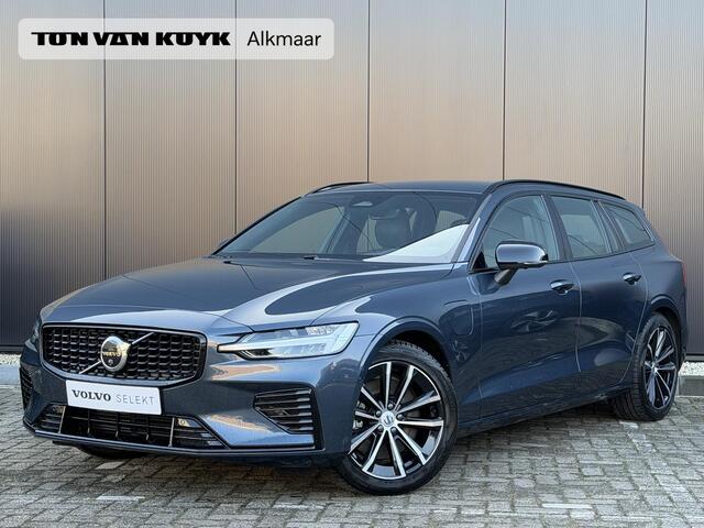 Volvo V60 2.0 T6 Plug-in hybrid AWD Plus Dark Adaptive Cruise Control / BLIS / 360 camera / Electr. stoelverstelling / Stoel-, stuur-, voorruit verwarming / Keyless drive /