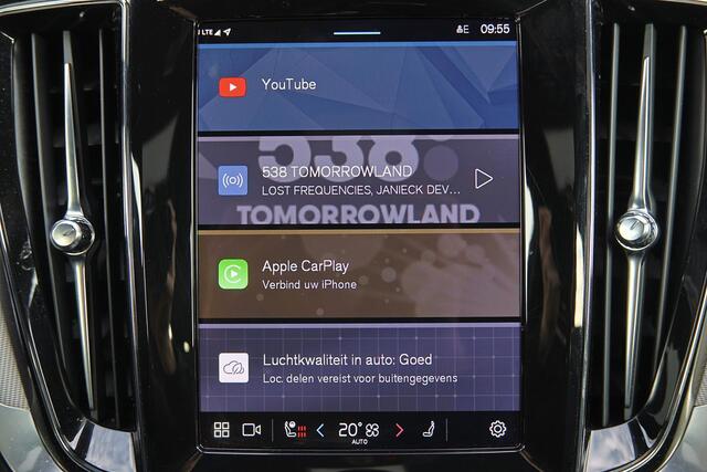 Volvo V60 T6 Recharge AWD Plus Dark - IntelliSafe Assist & Surround - 360º Camera - Harman/Kardon audio - Verwarmde voorstoelen, stuur & achterbank - Parkeersensoren voor & achter - Elektr. bedienb. voorstoelen met geheugen - Elektr. inklapbare trekhaak - 18' LMV