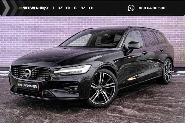 Volvo V60 B4 Geartronic R-Design | Navigatie | Schuif-/Kanteldak | Getint Glas | Head-Up Display | 360 Camera | Adaptieve Cruise Control | Stoelverwarming Voor + Achter | Dodehoekdetectie | Parkeerverwarming | Lederen Bekleding | Park Assist | Harman Kardon Audio |