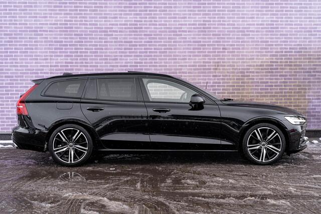 Volvo V60 B4 Geartronic R-Design | Navigatie | Schuif-/Kanteldak | Getint Glas | Head-Up Display | 360 Camera | Adaptieve Cruise Control | Stoelverwarming Voor + Achter | Dodehoekdetectie | Parkeerverwarming | Lederen Bekleding | Park Assist | Harman Kardon Audio |