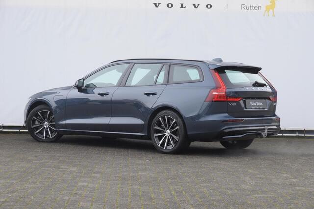 Volvo V60 T6 350PK Automaat AWD Plus Dark / Adaptive cruise control / Elektrische stoelen / Harman Kardon audio / Trekhaak / Pilot assist / BLIS / Stoel en stuur verwarming / Elektrische achterklep / Parkeersensoren met 360 camera / Google infotainment