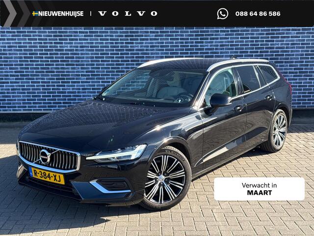 Volvo V60 2.0 B4 Plus Bright | Navigatie | Apple Carplay | Android Auto | Lederen Bekleding | Stoelverwarming | Achteruitrijcamera | Parkeersensoren | Lichtmetalen Velgen | Keyless Entry | Elektrische Achterklep