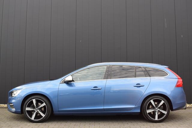 Volvo V60 2.0 T4 190pk Automaat R-Design Business Sport Bi-Xenon | Zwart Leder | Schuif/Kanteldak | Full Map Navi | Standkachel | Dealer Onderhouden!!