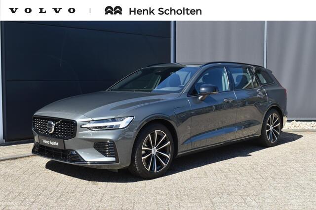 Volvo V60 T6 Plug-in hybrid AWD Plus Dark | Verwarmbare voorstoelen + stuurwiel | Premium Sound by Harman Kardon | 360 graden Camera | Trekhaak | Google Navigatie | Elektrisch verstelbare voorstoelen + Memory | All Season banden | Verwarmbare voorruit |