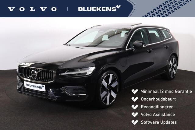 Volvo V60 T6 Recharge AWD Plus Bright - Panorama/schuifdak - Bowers & Wilkins audio - Parkeercamera achter - Verwarmde voorstoelen, stuur & achterbank - Parkeersensoren voor & achter - Elektr. bedienb. voorstoelen met geheugen - Cruise control - 19' LMV