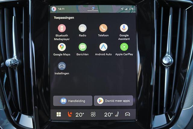 Volvo V60 T6 Recharge AWD Plus Dark - Panorama/schuifdak - IntelliSafe Assist & Surround - 360º Camera - Harman/Kardon audio - Verwarmde voorstoelen, stuur & achterbank - Parkeersensoren voor & achter - Elektr. bedienb. voorstoelen met geheugen - Head up display - 