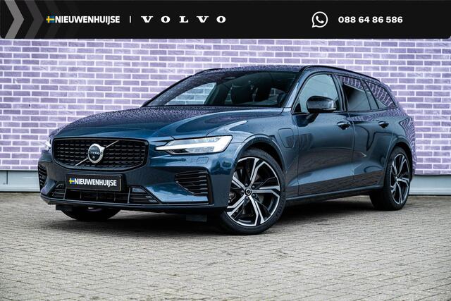 Volvo V60 2.0 T6 Plug-in hybrid AWD Ultra Dark | Schuif-/kanteldak | Head Up Display | Donker Glas | Sportstoelen | Power Seats | Harman Kardon |