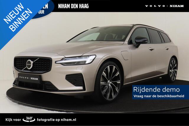 Volvo V60 T6 PLUG-IN HYBRID AWD ULTRA DARK *VOL!* -PANO.DAK|BOWERS&WILKNS|360°CAM|HEAD-UP DISP.|SPORTSTOELEN|PRIVACY.GLAS|20"|SoH:100%