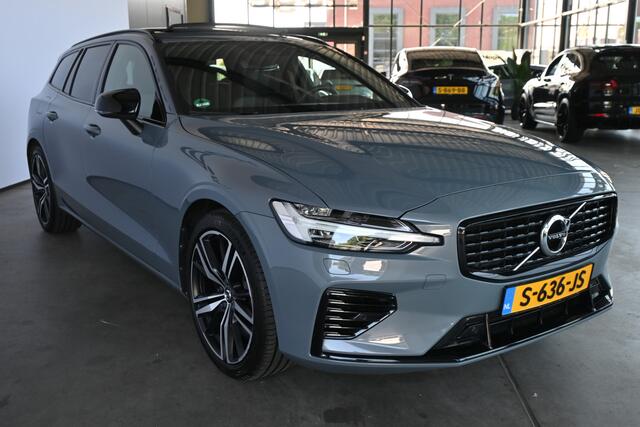 Volvo V60 2.0 T8 Plug-in hybrid AWD Plus Bright Panoramdak Stoelverwarming Carplay Led Adaptieve Cruise Clima Lane Assist Camera 100% Onderhouden! Inruil Mogelijk!