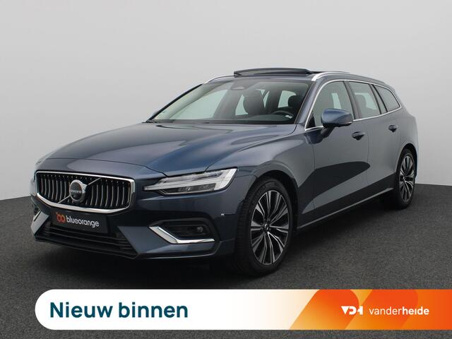 Volvo V60 2.0 B4 Plus Bright 197PK Aut. Panoramadak, Trekhaak, Memorystoelen, Harman Kardon Audio, 18" LM Velgen, Stoelverwarming, Standkachel, 360gr. Camera