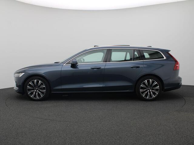 Volvo V60 2.0 B4 Plus Bright 197PK Aut. Panoramadak, Trekhaak, Memorystoelen, Harman Kardon Audio, 18" LM Velgen, Stoelverwarming, Standkachel, 360gr. Camera