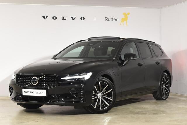 Volvo V60 T8 455PK Automaat Plug-in hybrid AWD Plus Dark / 360 Camera / Harman Kardon / Head-up display / Panorama schuifdak / Stoel- en stuurverwarming / Trekhaak / Elektrische stoelen met geheugen