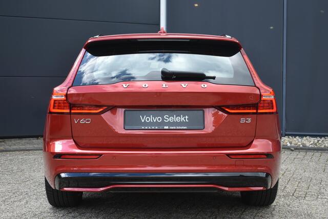 Volvo V60 2.0 B3 Plus Dark l Elektrisch verstelbare voorstoelen + geheugen l 360 graden camera l Harman & Kardon Premium audiosysteem l Trekhaak l Verwarmbare voorstoelen + stuur l Adaptieve cruise control + Pilot Assist l