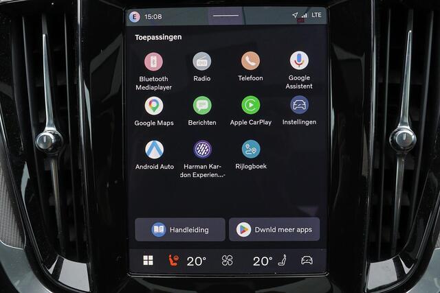 Volvo V60 T8 Recharge AWD Plus Dark - Panorama/schuifdak - IntelliSafe Assist & Surround - 360º Camera - Harman/Kardon audio - Verwarmde voorstoelen, stuur & achterbank - Parkeersensoren voor & achter - Elektr. bedienb. voorstoelen met geheugen - Head up display - Extra getint glas - Inklapbare trekhaak - 18' LMV