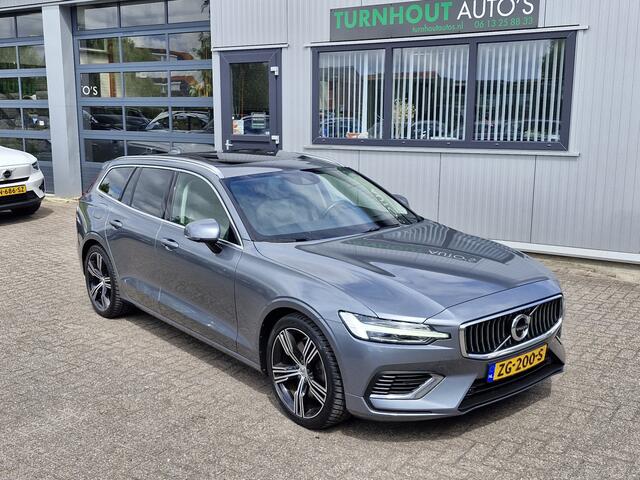 Volvo V60 T8 Twin AWD| Full options! | 360 | audio line | Luxury Line (airco separaat achter, elektrisch glazen panorama-dak, head-up display) en Inscription Plus Line (elektrisch verstelbare stoel(en) met geheugen, luxe lederen bekleding, stoel v