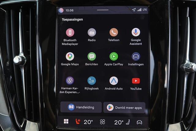 Volvo V60 T6 Recharge AWD Plus Dark - IntelliSafe Assist & Surround - 360º Camera - Harman/Kardon audio - Verwarmde voorstoelen, stuur & achterbank - Parkeersensoren voor & achter - Elektr. bedienb. voorstoelen met geheugen - Inklapbare trekhaak - 18' LMV