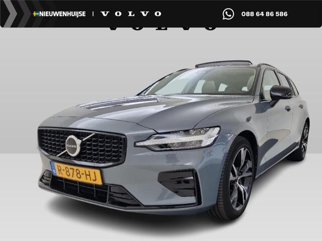 Volvo V60 2.0 B3 Plus Dark | Adaptieve Cruise Control | Panoramadak | Lederen Bekleding | DAB+ | Parkeercamera | Stoel-/Stuurverwarming | Dodehoek Detectie |