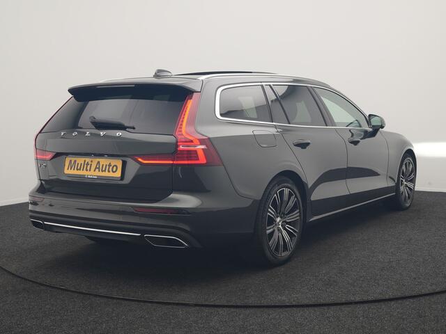 Volvo V60 T6 Recharge AWD Inscription PHEV 340pk Dealer O.H | Trekhaak Af Fabriek | Panodak | Adaptive Cruise | Harman / Kardon | 360 Camera | Lederen Sportstoelen Memory & Verwarmd | Stuurverwarming | Blis | Keyless | Apple Carplay | Virtual | Navigatie | DAB | 19"L.M | Plug In Hybrid