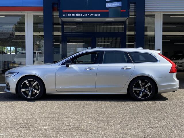 Volvo V90 2.0 T4 Business Sport / Automaat / NL-Auto / Dealer-Onderhouden / 1e-Eigenaar / R-Design / Polestar-Engineered / Apple-Carplay & Android-Auto / Luxe Vol-Leder / Stoelverwarming / Harman-Kardon / Keyless / LED / DAB Radio-Bluetooth / Navi / Adaptieve Cruis
