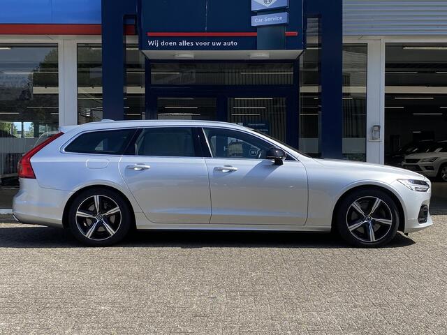 Volvo V90 2.0 T4 Business Sport / Automaat / NL-Auto / Dealer-Onderhouden / 1e-Eigenaar / R-Design / Polestar-Engineered / Apple-Carplay & Android-Auto / Luxe Vol-Leder / Stoelverwarming / Harman-Kardon / Keyless / LED / DAB Radio-Bluetooth / Navi / Adaptieve Cruis