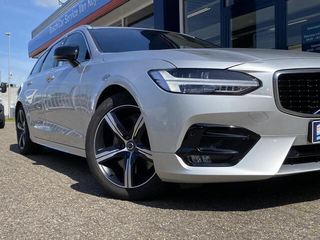 Volvo V90 2.0 T4 Business Sport / Automaat / NL-Auto / Dealer-Onderhouden / 1e-Eigenaar / R-Design / Polestar-Engineered / Apple-Carplay & Android-Auto / Luxe Vol-Leder / Stoelverwarming / Harman-Kardon / Keyless / LED / DAB Radio-Bluetooth / Navi / Adaptieve Cruis