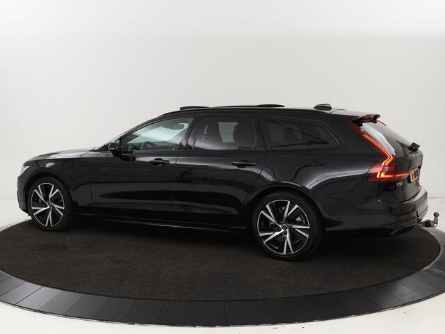 Volvo V90 2.0 T8 AWD R-Design | Panoramadak | Head-Up | Trekhaak | Stoel & stuurverwarming | Leder | 360 camera | Luchtvering | Harman/Kardon | Adaptive cruise | Achterbankverwarming