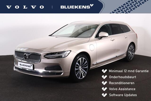 Volvo V90 T6 Recharge AWD Core Bright - LONG RANGE - IntelliSafe Assist & Surround - Adaptieve LED koplampen - Parkeercamera achter - Verwarmde voorstoelen, stuur & achterbank - Parkeersensoren voor & achter - Extra getint glas - 18' LMV