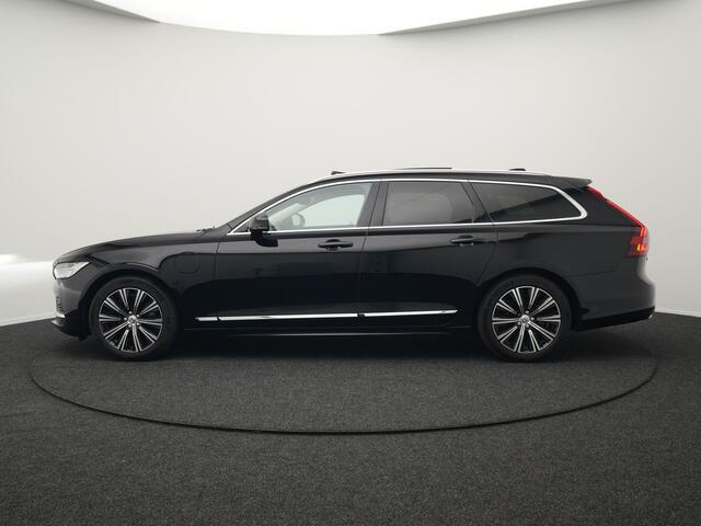 Volvo V90 T6 AWD Inscription Plug In Hybrid 340pk PHEV | Trekhaak af Fabriek | Panodak | Adaptive Cruise | Lederen Sportstoelen Verwarmd | Keyless | Pilot Assist | Apple Carplay | Camera |