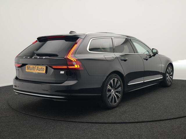 Volvo V90 T6 AWD Inscription Plug In Hybrid 340pk PHEV | Trekhaak af Fabriek | Panodak | Adaptive Cruise | Lederen Sportstoelen Verwarmd | Keyless | Pilot Assist | Apple Carplay | Camera |
