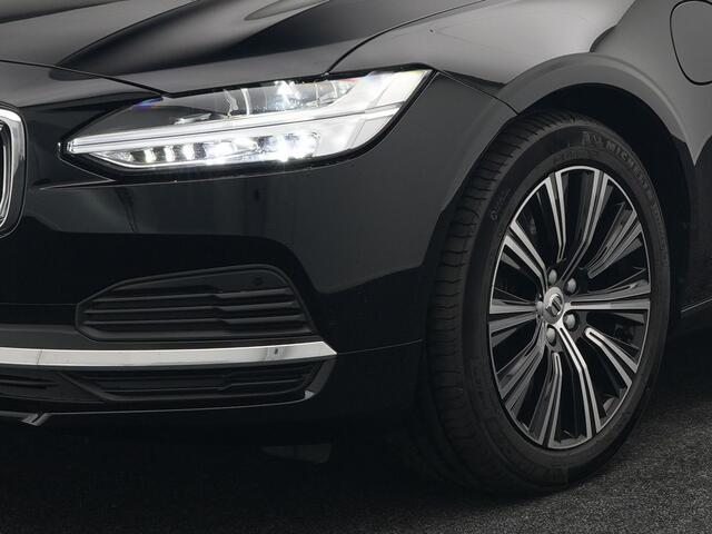 Volvo V90 T6 AWD Inscription Plug In Hybrid 340pk PHEV | Trekhaak af Fabriek | Panodak | Adaptive Cruise | Lederen Sportstoelen Verwarmd | Keyless | Pilot Assist | Apple Carplay | Camera |