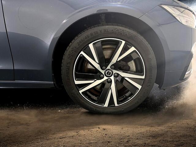 Volvo V90 2.0 T6 AWD LONG RANGE 293kW/399pk Aut8 Recharge R-Design PANORAMADAK + GOOGLE DASHBOARD + ADAPT.CRUISE + HARMAN/KARDON + EL.TREKHAAK + PILOT ASSIST + BLIS + STOEL-&STUURVERWARMING + CAMERA + KEYLESS ENTRY&GO + LANE ASSIST + PARKSENSOREN + 18" LM-VELGEN!!