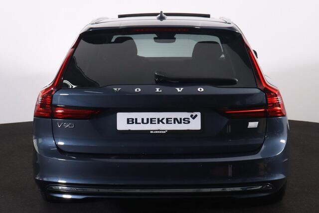 Volvo V90 T6 AWD Inscription - LONG RANGE - Panorama/schuifdak - IntelliSafe Assist & Surround - Harman/Kardon audio - Adaptieve LED koplampen - Parkeercamera achter - Verwarmde voorstoelen, stuur & achterbank - Parkeersensoren voor & achter - Extra getint glas - E