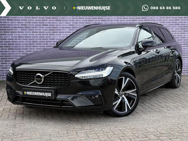 Volvo V90 B4 D Plus Dark | Trekhaak | Schuif/kantel Panoramadak | Memory | Harman/Kardon | Leder | BLIS | Adaptive cruise | Pilot assist | DAB | Extra getint glas |