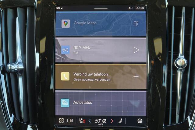 Volvo V90 T6 Recharge AWD Plus Dark - IntelliSafe Assist & Surround - 360º Camera - Harman/Kardon audio - Adaptieve LED koplampen - Verwarmde voorstoelen, stuur & achterbank - Parkeersensoren voor & achter - Elektr. bedienb. voorstoelen met geheugen - Extra getint