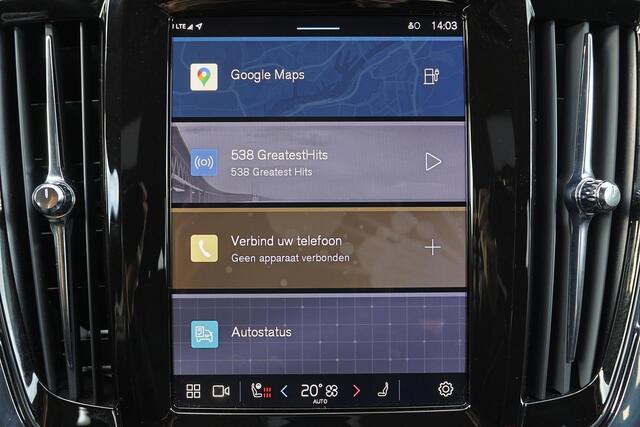 Volvo V90 T6 Recharge AWD Core Bright - IntelliSafe Assist & Surround - 360º Camera - Harman/Kardon audio - Verwarmde voorstoelen, stuur & achterbank - Parkeersensoren voor & achter - Extra getint glas - Elektr. inklapbare trekhaak - 18' LMV