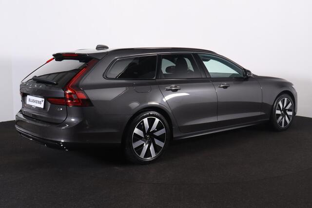 Volvo V90 T6 Recharge AWD Plus Dark - IntelliSafe Assist & Surround - 360º Camera - Harman/Kardon audio - Adaptieve LED koplampen - Verwarmde voorstoelen, stuur & achterbank - Parkeersensoren voor & achter - Elektr. bedienb. voorstoelen met geheugen - Extra getint