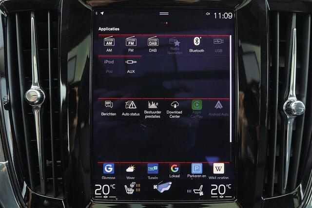 Volvo V90 T5 Inscription - Intellisafe Assist & Surround - Panoramadak - Parkeerverwarming - Head-up display - Geventileerd Nappa leder - Massage voorstoelen - Achteruitrijcamera - DAB - Full LED koplampen - 19' wielen - Park Assist Pilot