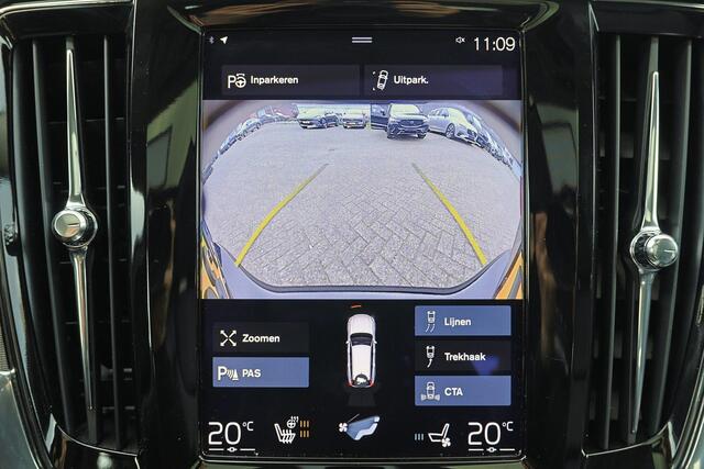 Volvo V90 T5 Inscription - Intellisafe Assist & Surround - Panoramadak - Parkeerverwarming - Head-up display - Geventileerd Nappa leder - Massage voorstoelen - Achteruitrijcamera - DAB - Full LED koplampen - 19' wielen - Park Assist Pilot