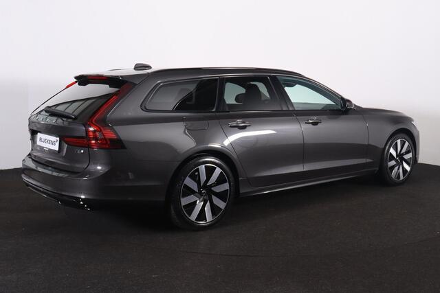 Volvo V90 T6 Recharge AWD Plus Dark - IntelliSafe Assist & Surround - 360º Camera - Harman/Kardon audio - Adaptieve LED koplampen - Verwarmde voorstoelen, stuur & achterbank - Parkeersensoren voor & achter - Elektr. bedienb. voorstoelen met geheugen - Extra getint