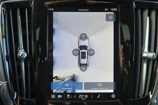 Volvo V90 T6 Recharge AWD Plus Dark - IntelliSafe Assist & Surround - 360º Camera - Harman/Kardon audio - Adaptieve LED koplampen - Verwarmde voorstoelen, stuur & achterbank - Parkeersensoren voor & achter - Elektr. bedienb. voorstoelen met geheugen - Extra getint