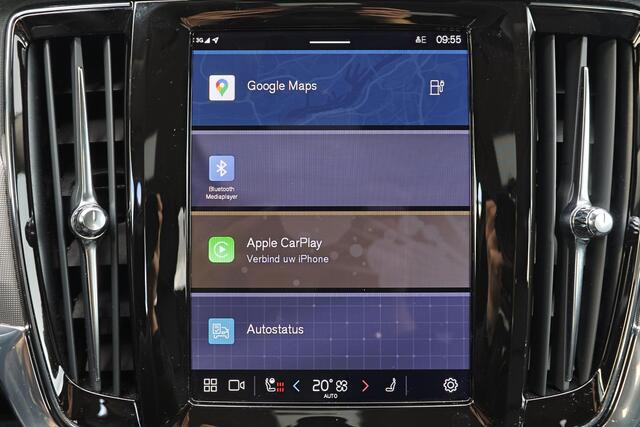 Volvo V90 T6 Recharge AWD Plus Dark - IntelliSafe Assist & Surround - 360º Camera - Harman/Kardon audio - Adaptieve LED koplampen - Verwarmde voorstoelen, stuur & achterbank - Parkeersensoren voor & achter - Elektr. bedienb. voorstoelen met geheugen - Extra getint