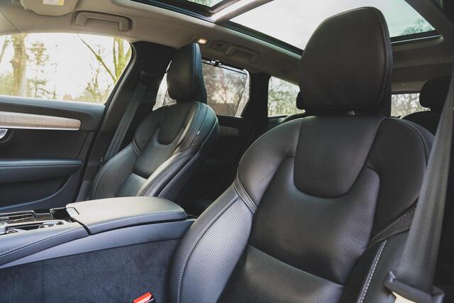 Volvo V90 2.0 T8 Plug-in hybrid AWD Ultimate Dark 455 PK TREKHAAK | PANO | MASSAGE | 360 CAM | STOELVENTILATIE