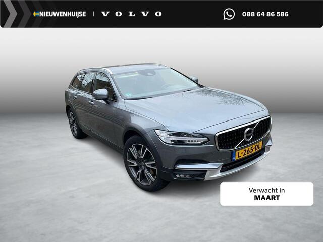 Volvo V90 Cross Country T5 250 pk AWD Automaat | Trekhaak 2400kg | Stoel- en stuurverwarming | Standkachel | Adaptive cruise control | Verwarmbare achterbank | Actieve LED koplampen | Gelamineerde zijruiten | Navigatie | Apple Carplay / Android Auto | DAB+ radio | 