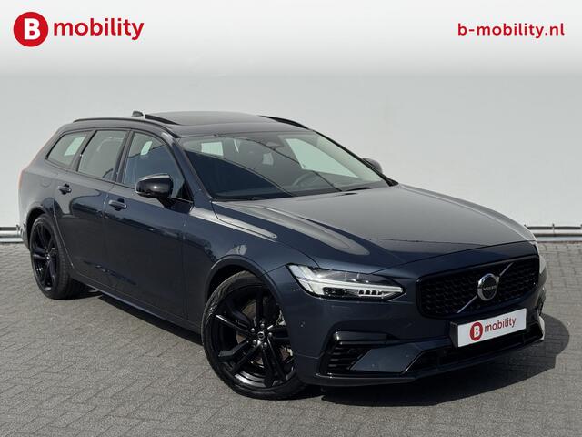Volvo V90 2.0 T8 Plug-in hybrid AWD Ultra Dark Trekhaak 2100kg Panoramadak | Head-Up | Bowers&Wilkins | 360 Camera | Stoelventilatie/Verwarming