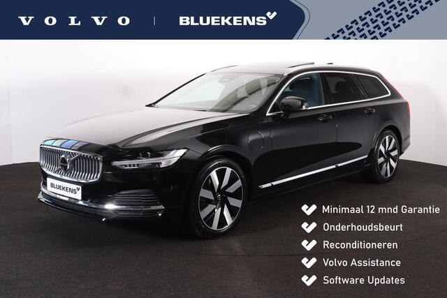 Volvo V90 T6 Recharge AWD Plus Bright - Panorama/schuifdak - IntelliSafe Assist & Surround - 360º Camera - Harman/Kardon audio - Adaptieve LED koplampen - Verwarmde voorstoelen, stuur & achterbank - Parkeersensoren voor & achter - Elektr. bedienb. voorstoelen met g