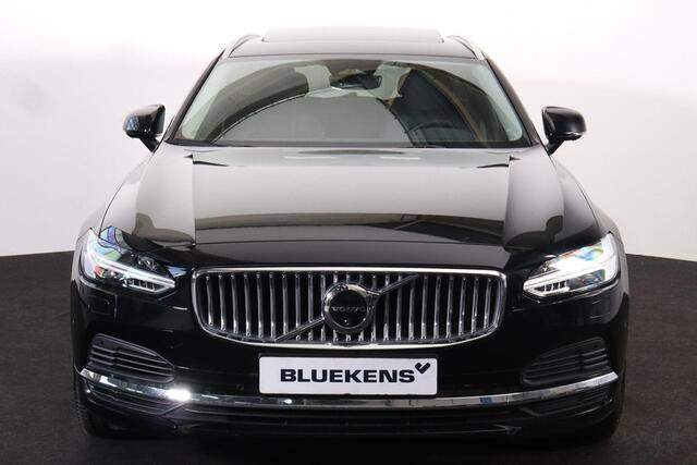Volvo V90 T6 Recharge AWD Plus Bright - Panorama/schuifdak - IntelliSafe Assist & Surround - 360º Camera - Harman/Kardon audio - Adaptieve LED koplampen - Verwarmde voorstoelen, stuur & achterbank - Parkeersensoren voor & achter - Elektr. bedienb. voorstoelen met g