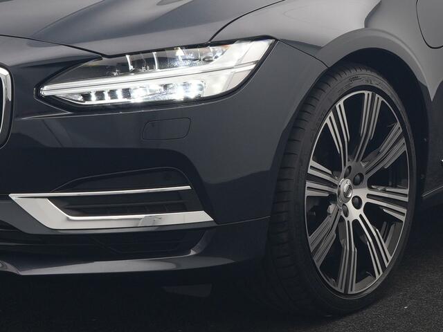 Volvo V90 T8 AWD Inscription PHEV 394pk Dealer O.H. | Trekhaak Af Fabriek | Panodak | Adaptive Cruise | Harman / Kardon | Head Up | Camera | Lederen Sportstoelen Massage & Ventilatie & Memory | Apple Carplay | Stuur Verwarmd | Blis | Plug In Hybrid |