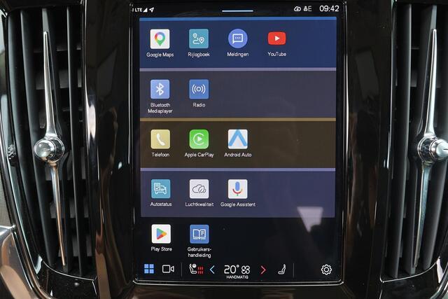 Volvo V90 T6 Recharge AWD Plus Bright - IntelliSafe Assist & Surround - 360º Camera - Harman/Kardon audio - Adaptieve LED koplampen - Verwarmde voorstoelen & stuur - Parkeersensoren voor & achter - Elektr. bedienb. voorstoelen met geheugen - 19' LMV