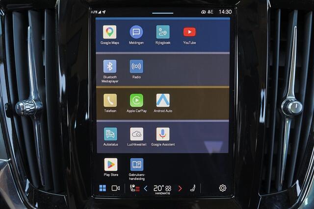 Volvo V90 T6 Recharge AWD Plus Bright - IntelliSafe Assist & Surround - 360º Camera - Harman/Kardon audio - Adaptieve LED koplampen - Verwarmde voorstoelen & stuur - Parkeersensoren voor & achter - Elektr. bedienb. voorstoelen met geheugen - 19' LMV